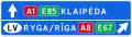 Advance direction indicator