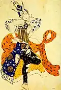 Leon Bakst. Costume design for the ballet "Peri". 1911