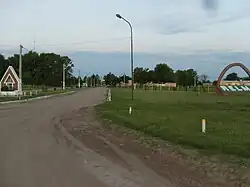 Access to Relmo, La Pampa Province.