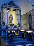 Altar of Our Lady in the left side of the church