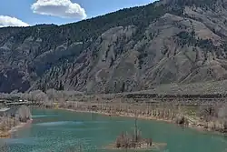 Confluence of the Eagle River and the Colorado River at Dotsero.