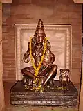 The Hindu goddess Lakshmi with the owl