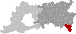 Location of Landen in Flemish Brabant