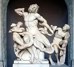 Laocoön and His Sons, Greek, (Late Hellenistic), c. 160 BC and 20 BC, White marble, Vatican Museum