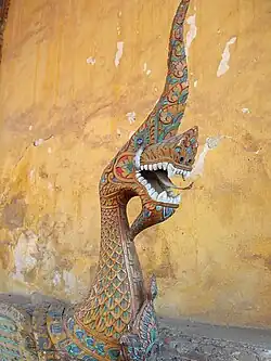 Nāga guarding Anouvong's Wat Sisaket in Vientiane
