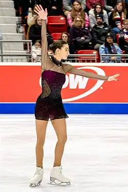 Lara Naki Gutmann at the 2025 Skate America