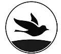 Pictogram for Largo da Paz (lit. 'Peace Square') station, depicting a dove