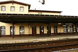 Railway station in Laskowice