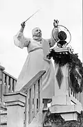 Miina Härma conducting at the IX Estonian Song Festival in Tallinn in 1928