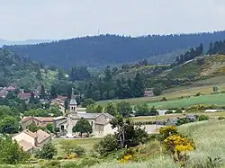 Church and village from the south