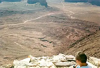 Layers in Monument Valley. These are accepted as being formed, at least in part, by water deposition. Since Mars contains similar layers, water remains as a major cause of layering on Mars.