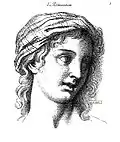 Charles Le Brun: Admiration, part of a series of studies on the expression of passions, referenced in Taunay’s treatise