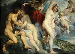 King Ixion fooled by Juno, whom he wanted to seduce (1615 ) Peter Paul Rubens, Louvre Museum