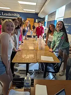 Some Leadership students at Woodson