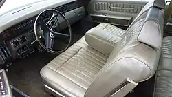 1970 Lincoln Continental Coupé interior