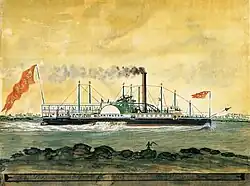 Lexington by James and John Bard, watercolor on paper, circa 1840 (Peabody Essex Museum).