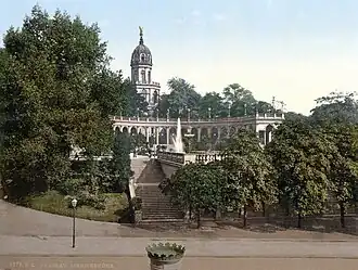 The Liebichshöhe on a postcard, 1890s