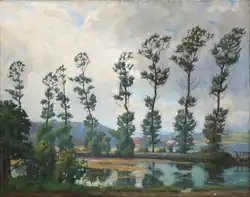 Poplars along Hobro Fjord (1908)
