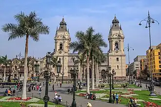 The Cathedral seen from the city's main square