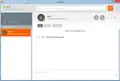 Dialer, video call and chat interfaces side by side