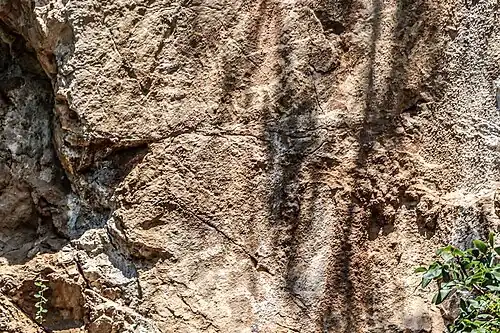 Deers in the lower scene