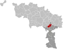 Location of Lobbes in Hainaut