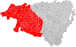 Location within the Pyrénées-Atlantiques department