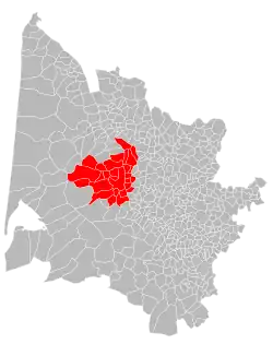 Location within the Gironde department