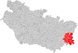 Location within the Somme department