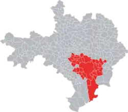 Location in the Gard.