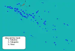 Location of Takaroa