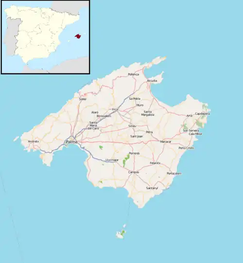 Port des Canonge Formation is located in Majorca