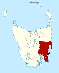 Map showing the electoral division of Prosser