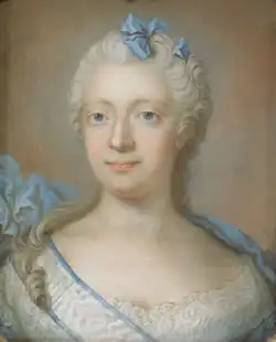 Louisa Ulrika of Prussia as crown princess of Sweden, pastel, 1745–46.
