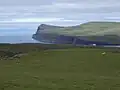 Lower Milovaig Can and the cliffs on the other side of Loch Pooltiel