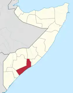 Location in Somalia
