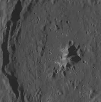 MESSENGER NAC image of central Lu Hsun