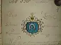 Lubicz on a 19th-century document of the Family of Wojtowicz.