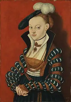 Christiane von Eulenau by Lucas Cranach the Elder, 1534