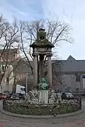 Monument to Del Cour on Place Saint-Paul, Liege