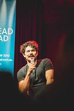 Luke Arnold at the launch of The Last Smile in Sunder City at The Vanguard in Sydney, Australia. Photo by Marcel Bracks