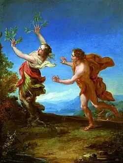 Apollo and Daphne, oil on canvas