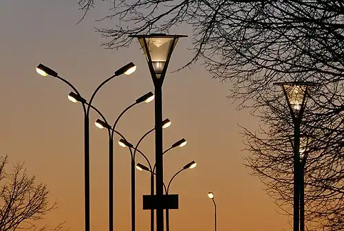 Streetlights in Ystad, 2021