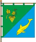 Flag of Lyman rural hromada
