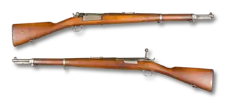 Two Danish M.1889 carbines displayed side by side.