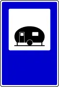 Camping site for caravans