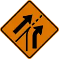 CW4-6 Added right lane (entering roadway)