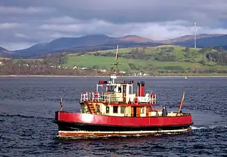 The Kenilworth seen in front of Portkil