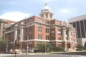 J. Taylor Phillips Bibb County Courthouse in Macon. Judge Phillips '55, served as State Court judge from 1964-12 and earlier served in the Georgia House of Representatives (1959–62) and Georgia State Senate (1963-64). The building was named in his honor in 2012.