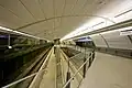 Macquarie Park station concourse under construction